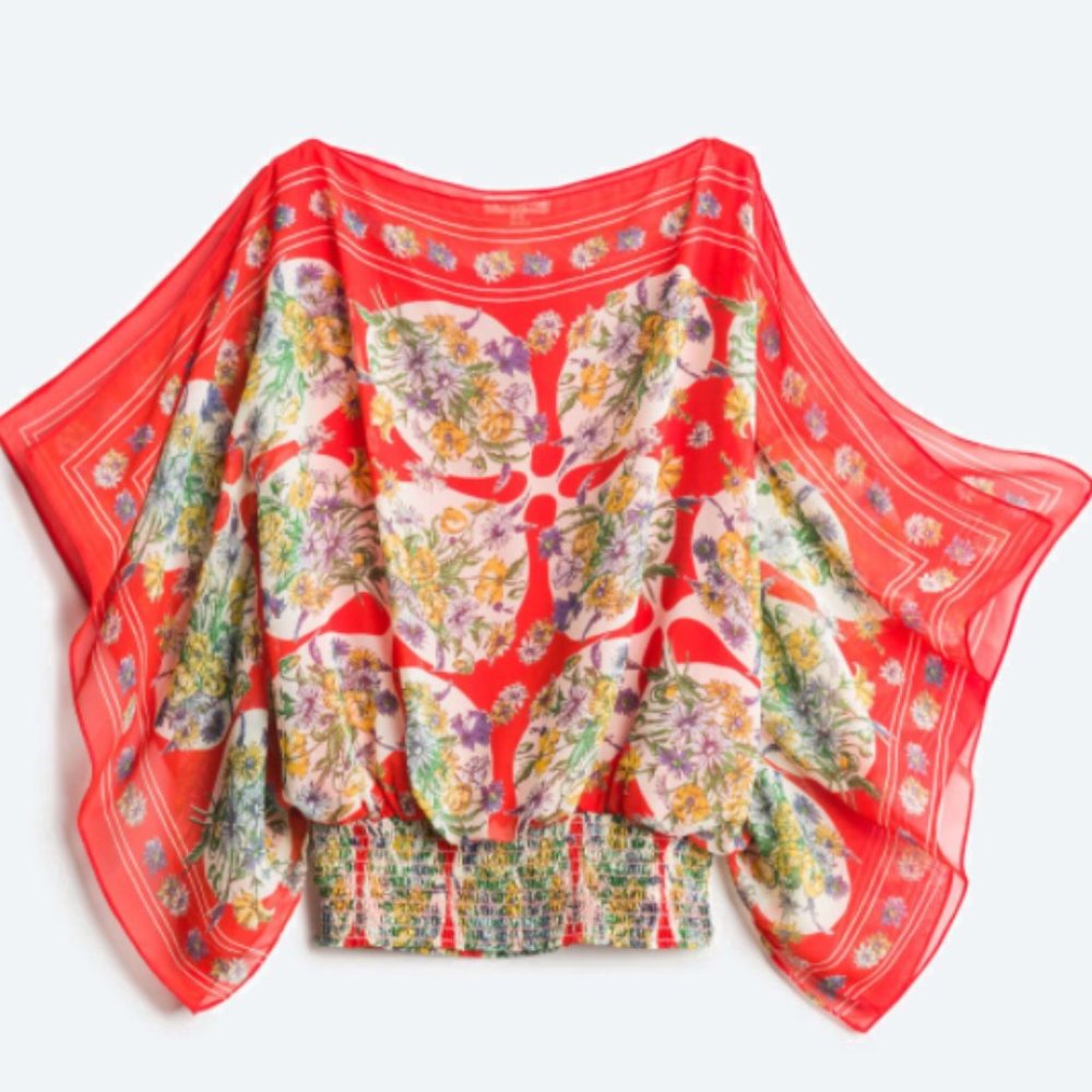 NWOT Erinella Smock Detail Top